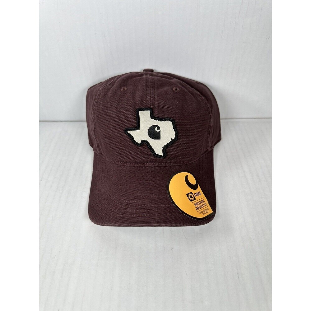 Carhartt Canvas Texas Patch Maroon Hat Cap AH5527 One Size BRAND NEW